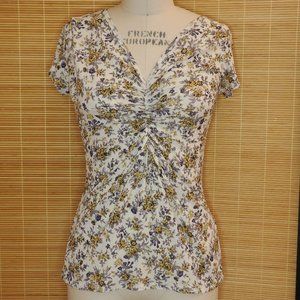 Karen Kane flower print tee shirt, Size M